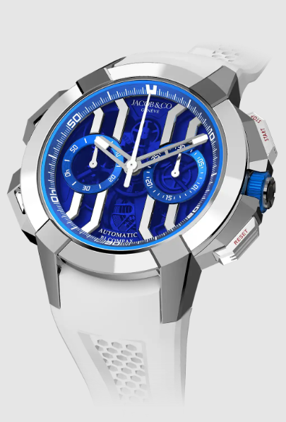 Jacob & Co epic x chrono 44mm TITANIUM (BLUE) EC430.20.AB.AA.A Replica watch (image for) Jacob & Co epic x chrono 44mm TITANIUM (BLUE) EC430.20.AB.AA.A Replica watch